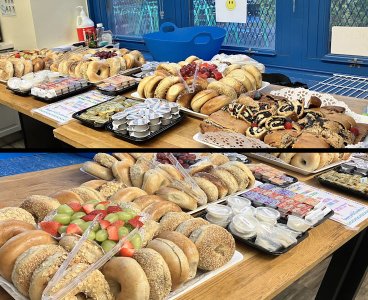 Teacher Appreciation Breakfast Spread